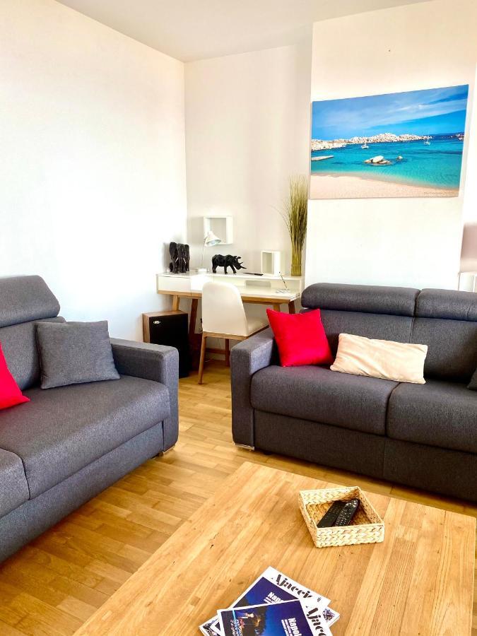 Grand T2 Standing Ajaccio Proche Centre Et Plages Vue Panoramique Parking Prive المظهر الخارجي الصورة