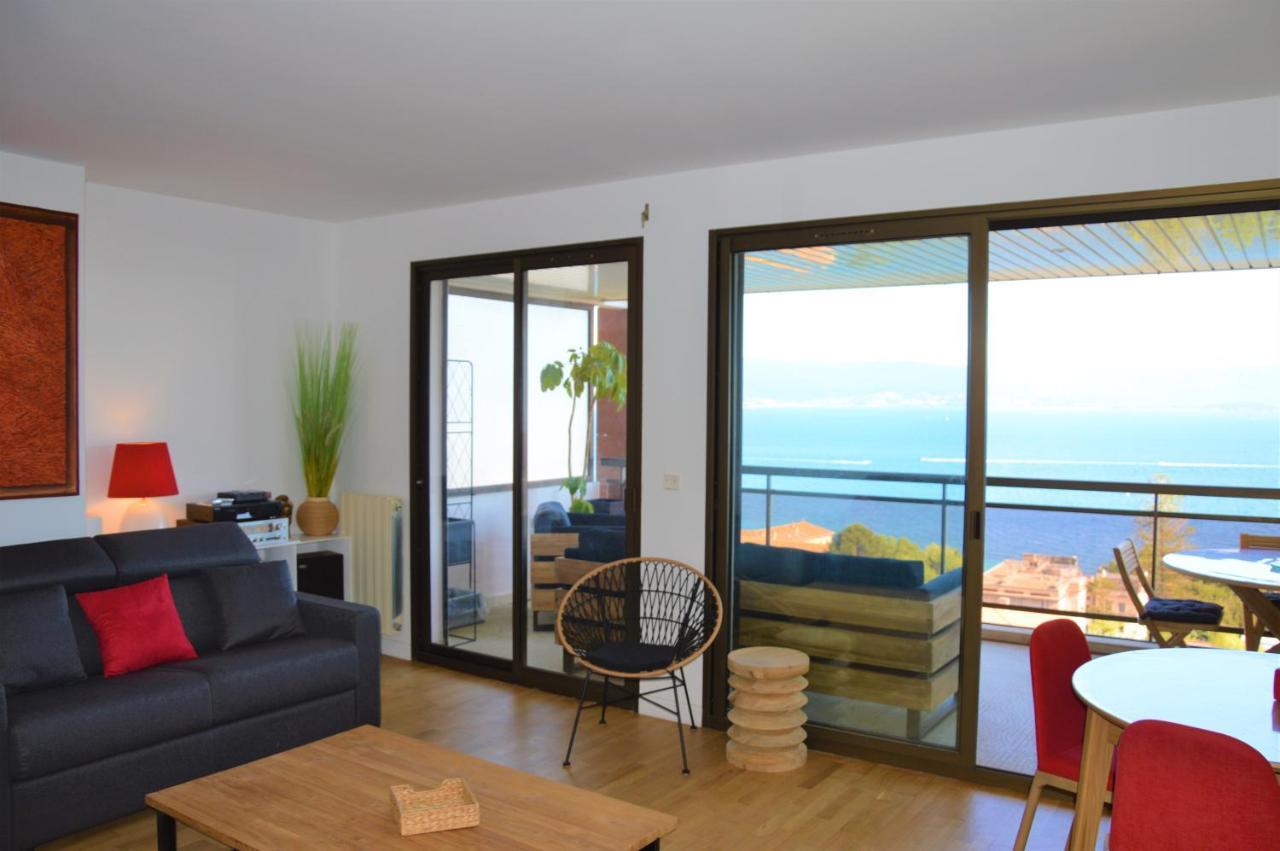 Grand T2 Standing Ajaccio Proche Centre Et Plages Vue Panoramique Parking Prive المظهر الخارجي الصورة