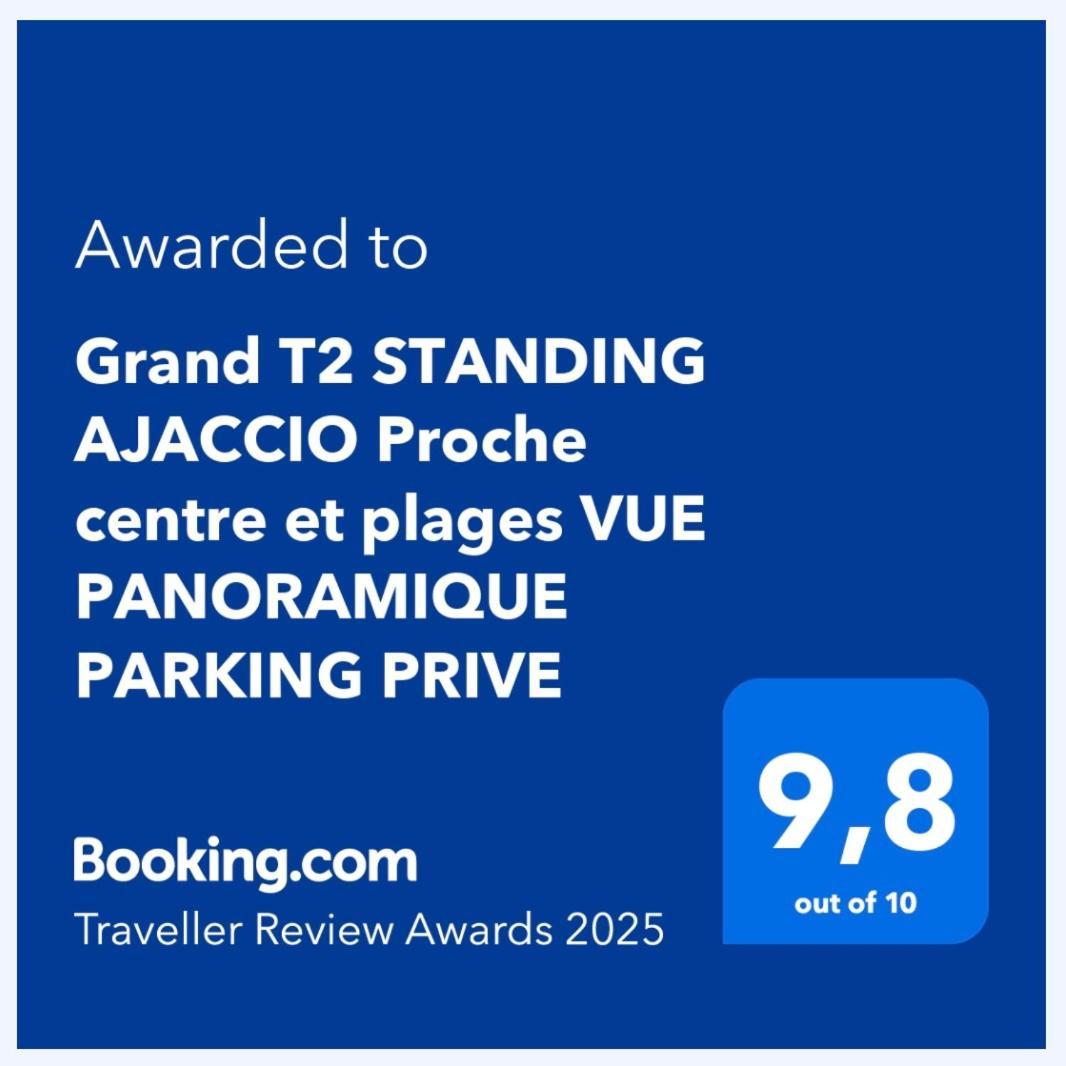 Grand T2 Standing Ajaccio Proche Centre Et Plages Vue Panoramique Parking Prive المظهر الخارجي الصورة