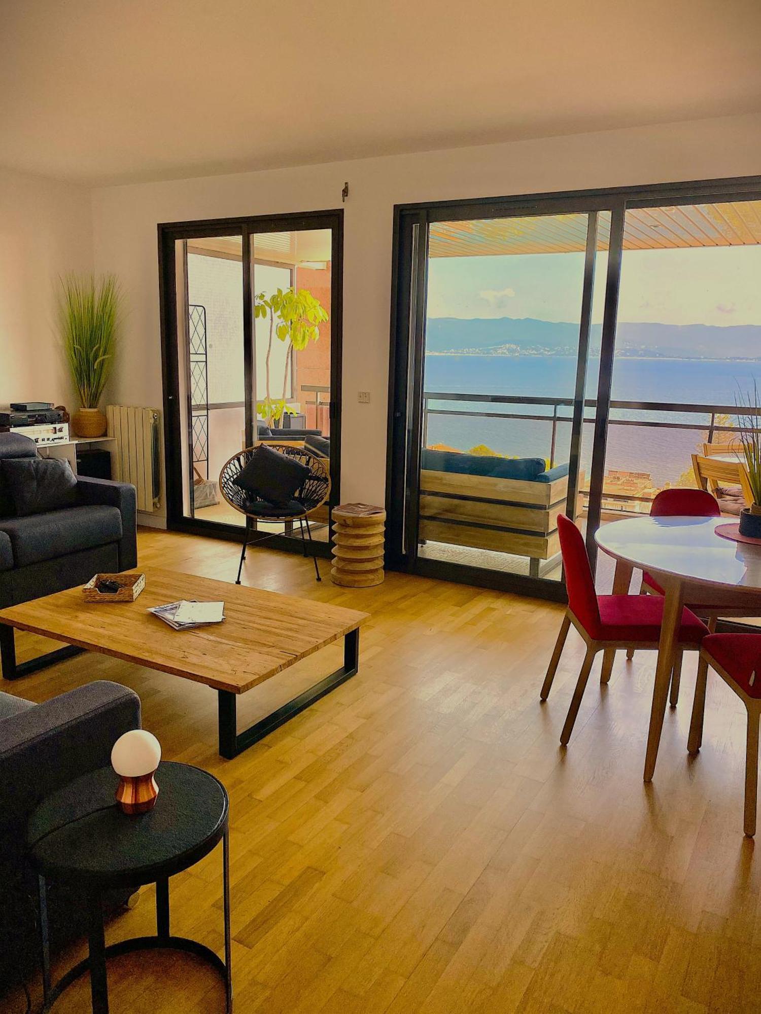 Grand T2 Standing Ajaccio Proche Centre Et Plages Vue Panoramique Parking Prive المظهر الخارجي الصورة