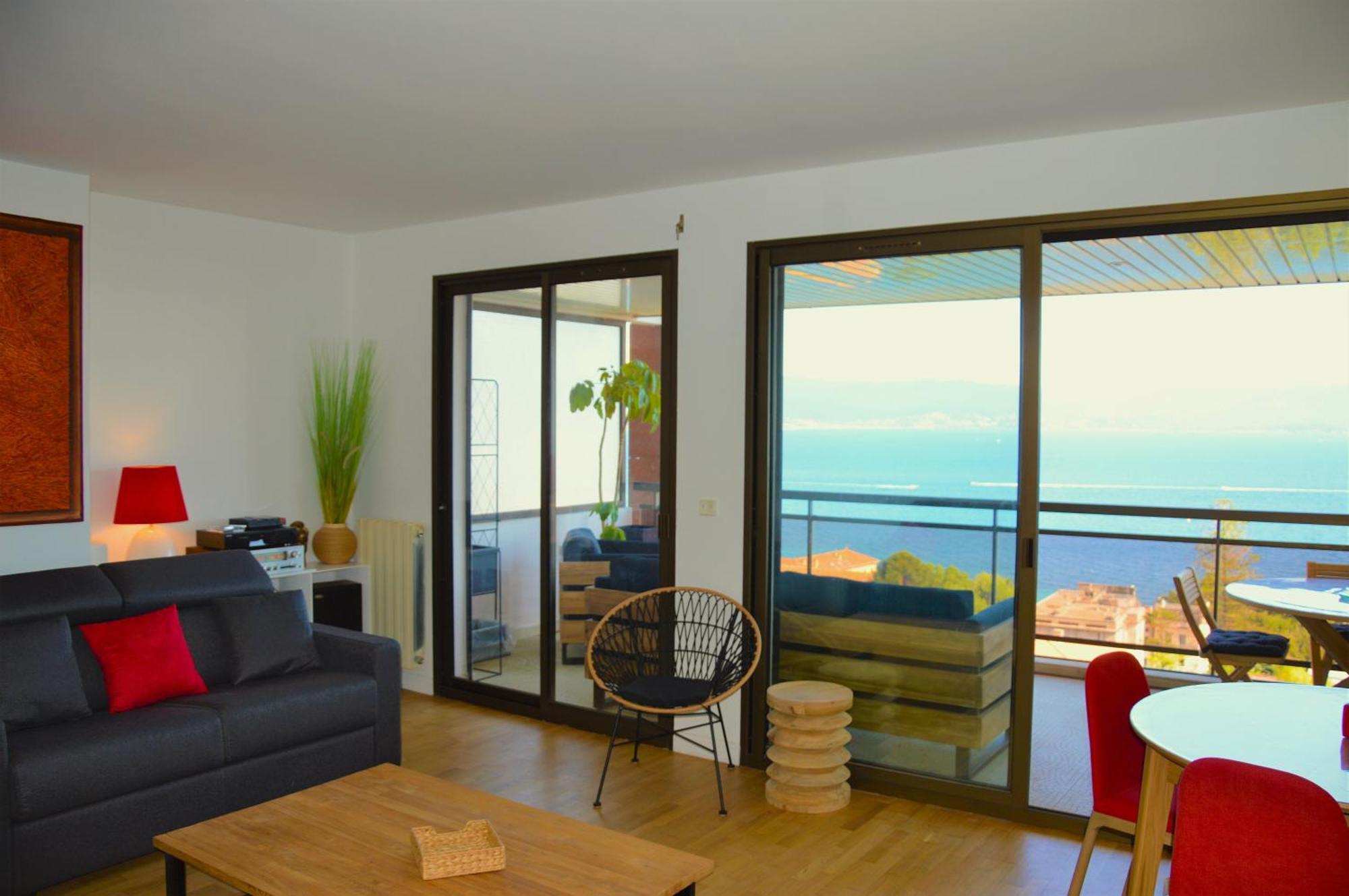 Grand T2 Standing Ajaccio Proche Centre Et Plages Vue Panoramique Parking Prive المظهر الخارجي الصورة